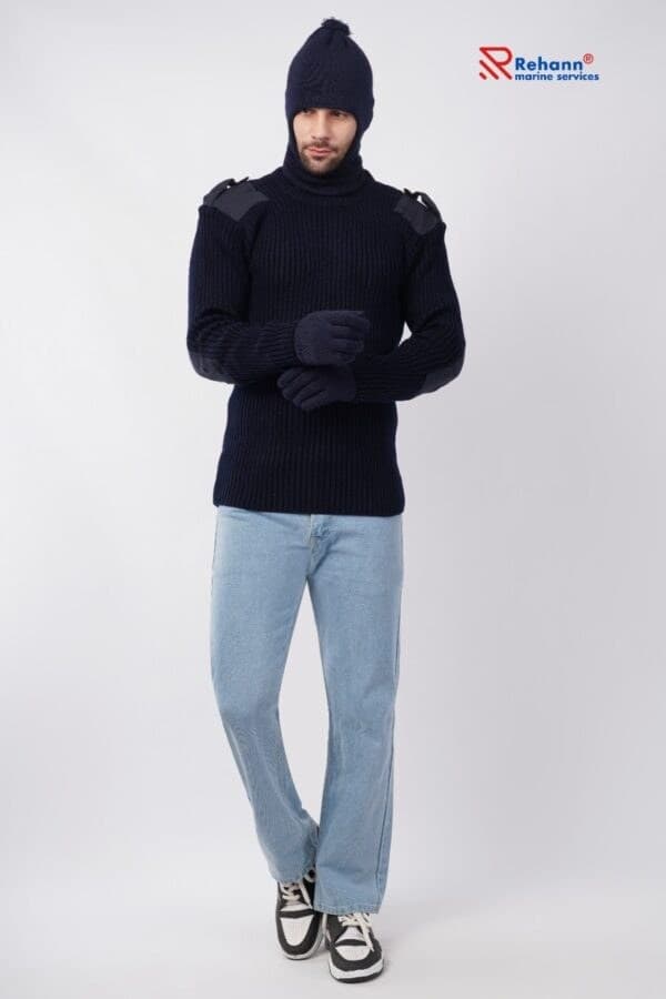 Round-Neck Formal Sweater — Classic