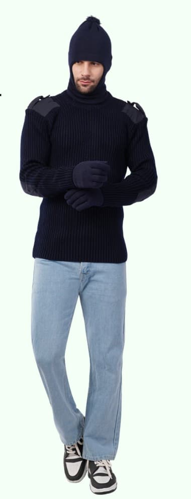 Round-Neck Formal Sweater — Premium